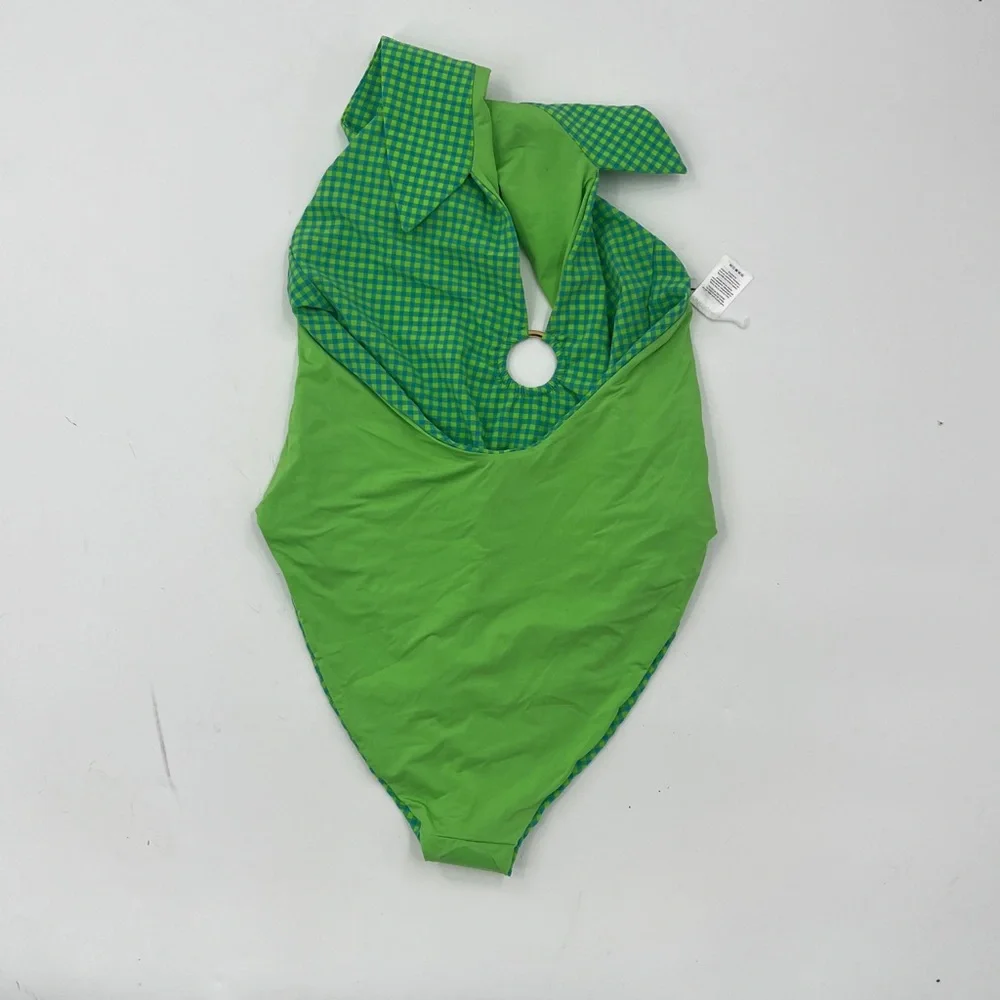 WEWOREWHAT - NWOT- Spread Collar Plunge O Ring One Piece Swimsuit - Size Large - Picture 6 of 8